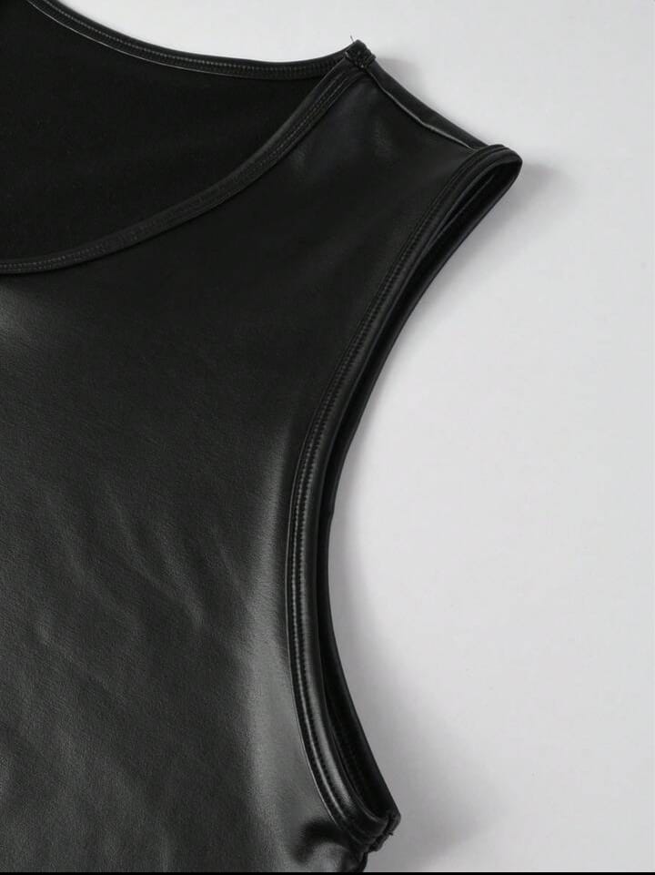 Men's Solid Color V-Neck Sleeveless Casual Versatile Tank Top, Summer Men's